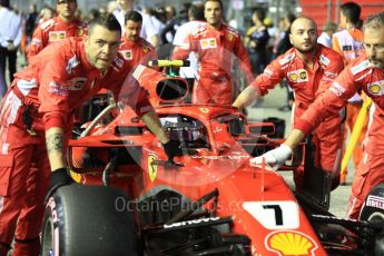 World © Octane Photographic Ltd. Formula 1 – Singapore GP - Grid. Scuderia Ferrari SF71-H – Kimi Raikkonen. Marina Bay Street Circuit, Singapore. Sunday 16th September 2018.