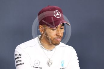 World © Octane Photographic Ltd. Formula 1 – Italian GP - FIA Drivers’ Press Conference. Mercedes AMG Petronas Motorsport - Lewis Hamilton. Marina Bay Street Circuit, Singapore. Thursday 13th September 2018.