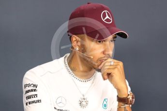 World © Octane Photographic Ltd. Formula 1 – Italian GP - FIA Drivers’ Press Conference. Mercedes AMG Petronas Motorsport - Lewis Hamilton. Marina Bay Street Circuit, Singapore. Thursday 13th September 2018.