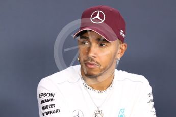 World © Octane Photographic Ltd. Formula 1 – Italian GP - FIA Drivers’ Press Conference. Mercedes AMG Petronas Motorsport - Lewis Hamilton. Marina Bay Street Circuit, Singapore. Thursday 13th September 2018.