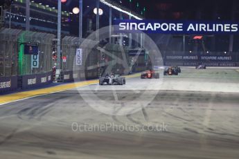 World © Octane Photographic Ltd. Formula 1 – Singapore GP – Race. Mercedes AMG Petronas Motorsport AMG F1 W09 EQ Power+ - Lewis Hamilton. Marina Bay Street Circuit, Singapore. Sunday 16th September 2018.