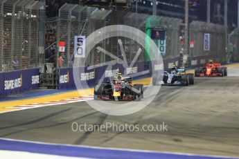 World © Octane Photographic Ltd. Formula 1 – Singapore GP - Race. Aston Martin Red Bull Racing TAG Heuer RB14 – Max Verstappen. Marina Bay Street Circuit, Singapore. Sunday 16th September 2018.