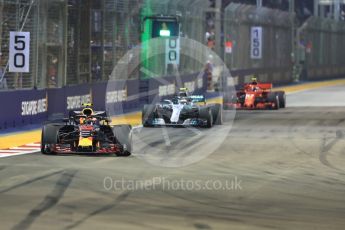 World © Octane Photographic Ltd. Formula 1 – Singapore GP - Race. Aston Martin Red Bull Racing TAG Heuer RB14 – Max Verstappen. Marina Bay Street Circuit, Singapore. Sunday 16th September 2018.