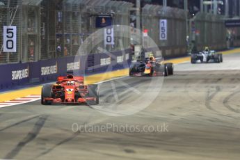 World © Octane Photographic Ltd. Formula 1 – Singapore GP - Race. Scuderia Ferrari SF71-H – Sebastian Vettel. Marina Bay Street Circuit, Singapore. Sunday 16th September 2018.