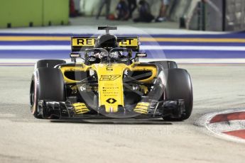 World © Octane Photographic Ltd. Formula 1 – Singapore GP - Race. Renault Sport F1 Team RS18 – Nico Hulkenberg. Marina Bay Street Circuit, Singapore. Sunday 16th September 2018.