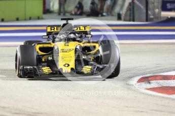 World © Octane Photographic Ltd. Formula 1 – Singapore GP - Race. Renault Sport F1 Team RS18 – Nico Hulkenberg. Marina Bay Street Circuit, Singapore. Sunday 16th September 2018.