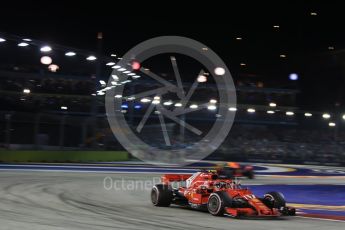 World © Octane Photographic Ltd. Formula 1 – Singapore GP - Race. Scuderia Ferrari SF71-H – Kimi Raikkonen. Marina Bay Street Circuit, Singapore. Sunday 16th September 2018.