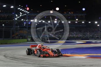 World © Octane Photographic Ltd. Formula 1 – Singapore GP - Race. Scuderia Ferrari SF71-H – Kimi Raikkonen. Marina Bay Street Circuit, Singapore. Sunday 16th September 2018.
