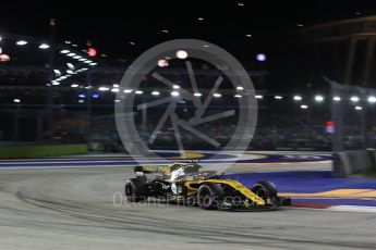 World © Octane Photographic Ltd. Formula 1 – Singapore GP - Race. Renault Sport F1 Team RS18 – Carlos Sainz. Marina Bay Street Circuit, Singapore. Sunday 16th September 2018.