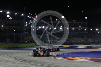 World © Octane Photographic Ltd. Formula 1 – Singapore GP - Race. Haas F1 Team VF-18 – Kevin Magnussen. Marina Bay Street Circuit, Singapore. Sunday 16th September 2018.