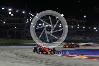 World © Octane Photographic Ltd. Formula 1 – Singapore GP - Race. Scuderia Ferrari SF71-H – Sebastian Vettel. Marina Bay Street Circuit, Singapore. Sunday 16th September 2018.