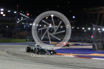 World © Octane Photographic Ltd. Formula 1 – Singapore GP - Race. Mercedes AMG Petronas Motorsport AMG F1 W09 EQ Power+ - Valtteri Bottas. Marina Bay Street Circuit, Singapore. Sunday 16th September 2018.