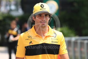 World © Octane Photographic Ltd. Formula 1 – Singapore GP - Paddock. Renault Sport F1 Team – Carlos Sainz. Marina Bay Street Circuit, Singapore. Friday 14th September 2018.