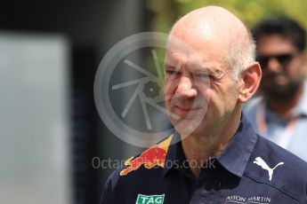 World © Octane Photographic Ltd. Formula 1 - Singapore GP - Paddock. Adrian Newey - Chief Technical Officer of Red Bull Racing. Marina Bay Street Circuit, Singapore. Friday 14th September 2018.