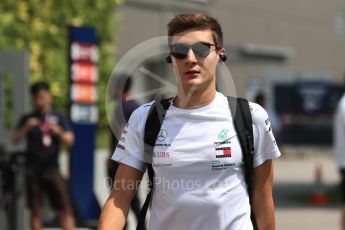 World © Octane Photographic Ltd. Formula 1 - Singapore GP - Paddock. George Russell - Mercedes AMG Petronas F1 Reserve Driver. Marina Bay Street Circuit, Singapore. Friday 14th September 2018.