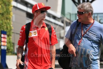 World © Octane Photographic Ltd. Formula 1 – Singapore GP - Paddock. Scuderia Ferrari – Kimi Raikkonen. Marina Bay Street Circuit, Singapore. Friday 14th September 2018.