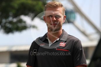 World © Octane Photographic Ltd. Formula 1 – Singapore GP - Paddock. Haas F1 Team – Kevin Magnussen. Marina Bay Street Circuit, Singapore. Friday 14th September 2018.