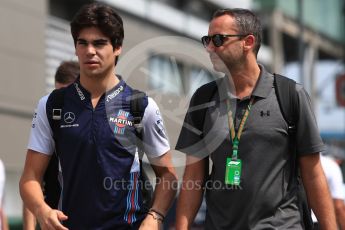 World © Octane Photographic Ltd. Formula 1 – Singapore GP - Paddock. Williams Martini Racing – Lance Stroll. Marina Bay Street Circuit, Singapore. Friday 14th September 2018.