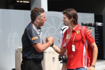 World © Octane Photographic Ltd. Formula 1 - Singapore GP - Paddock. Antonio Giovinazzi - Scuderia Ferrari Third Driver. Marina Bay Street Circuit, Singapore. Friday 14th September 2018.