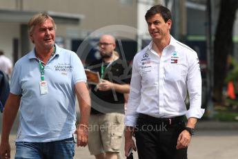 World © Octane Photographic Ltd. Formula 1 - Singapore GP - Paddock. Toto Wolff - Executive Director & Head of Mercedes - Benz Motorsport. Marina Bay Street Circuit, Singapore. Friday 14th September 2018.