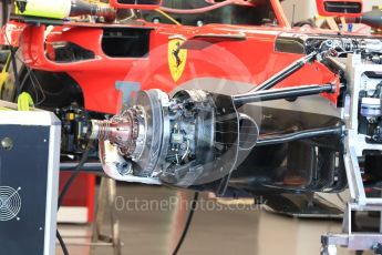 World © Octane Photographic Ltd. Formula 1 – Singapore GP - Thursday Paddock. Scuderia Ferrari SF71-H. Marina Bay Street Circuit, Singapore. Thursday 13th September 2018.