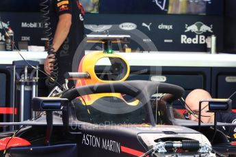 World © Octane Photographic Ltd. Formula 1 – Singapore GP - Thursday Pit Lane. Aston Martin Red Bull Racing TAG Heuer RB14. Marina Bay Street Circuit, Singapore. Thursday 13th September 2018.