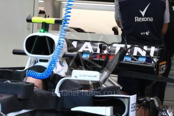 World © Octane Photographic Ltd. Formula 1 – Singapore GP - Thursday Pit Lane. Williams Martini Racing FW41. Marina Bay Street Circuit, Singapore. Thursday 13th September 2018.