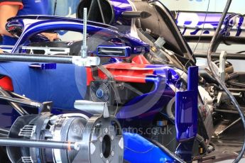 World © Octane Photographic Ltd. Formula 1 – Singapore GP - Thursday Pit Lane. Scuderia Toro Rosso STR13. Marina Bay Street Circuit, Singapore. Thursday 13th September 2018.