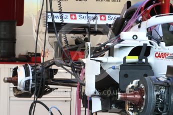 World © Octane Photographic Ltd. Formula 1 – Singapore GP - Thursday Pit Lane. Alfa Romeo Sauber F1 Team C37. Marina Bay Street Circuit, Singapore. Thursday 13th September 2018.