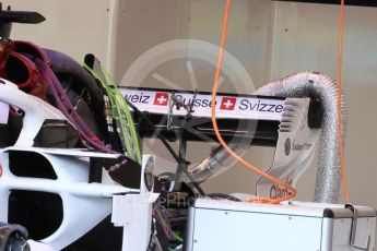 World © Octane Photographic Ltd. Formula 1 – Singapore GP - Thursday Pit Lane. Alfa Romeo Sauber F1 Team C37. Marina Bay Street Circuit, Singapore. Thursday 13th September 2018.