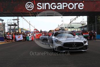 World © Octane Photographic Ltd. Formula 1 – Singapore GP - Thursday Pit Lane. Formula 1 in Schools group photo. Marina Bay Street Circuit, Singapore. Thursday 13th September 2018.