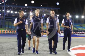 World © Octane Photographic Ltd. Formula 1 – Singapore GP - Track Walk. Williams Martini Racing FW41 – Sergey Sirotkin. Marina Bay Street Circuit, Singapore. Thursday 13th September 2018.