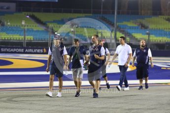 World © Octane Photographic Ltd. Formula 1 – Singapore GP - Track Walk. Williams Martini Racing FW41 – Lance Stroll. Marina Bay Street Circuit, Singapore. Thursday 13th September 2018.