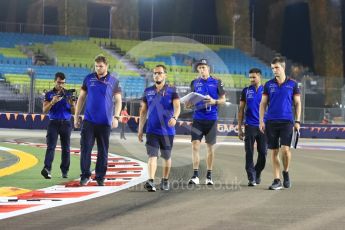 World © Octane Photographic Ltd. Formula 1 – Singapore GP - Track Walk. Scuderia Toro Rosso STR13 – Brendon Hartley. Marina Bay Street Circuit, Singapore. Thursday 13th September 2018.