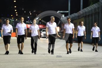 World © Octane Photographic Ltd. Formula 1 – Singapore GP - Track Walk. McLaren MCL33 – Stoffel Vandoorne. Marina Bay Street Circuit, Singapore. Thursday 13th September 2018.