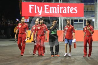 World © Octane Photographic Ltd. Formula 1 – Singapore GP - Track Walk. Scuderia Ferrari SF71-H – Sebastian Vettel. Marina Bay Street Circuit, Singapore. Thursday 13th September 2018.