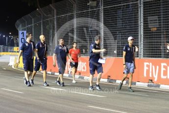 World © Octane Photographic Ltd. Formula 1 – Singapore GP - Track Walk. Racing Point Force India VJM11 - Esteban Ocon. Marina Bay Street Circuit, Singapore. Thursday 13th September 2018.