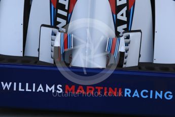 World © Octane Photographic Ltd. Formula 1 – Singapore GP - Thursday Pit Lane. Williams Martini Racing FW41. Marina Bay Street Circuit, Singapore. Thursday 13th September 2018.