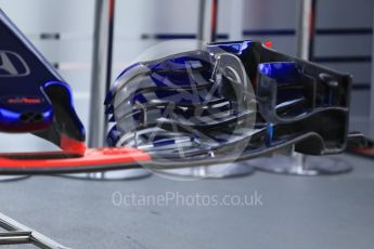 World © Octane Photographic Ltd. Formula 1 – Singapore GP - Thursday Pit Lane. Scuderia Toro Rosso STR13. Marina Bay Street Circuit, Singapore. Thursday 13th September 2018.