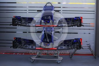 World © Octane Photographic Ltd. Formula 1 – Singapore GP - Thursday Pit Lane. Scuderia Toro Rosso STR13. Marina Bay Street Circuit, Singapore. Thursday 13th September 2018.