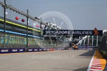 World © Octane Photographic Ltd. Formula 1 – Singapore GP - Thursday Pit Lane. Start Straight. Marina Bay Street Circuit, Singapore. Thursday 13th September 2018.