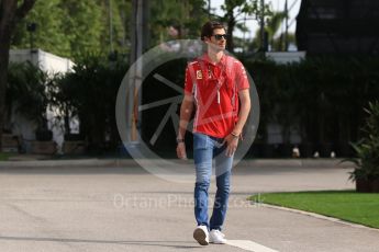 World © Octane Photographic Ltd. Formula 1 - Singapore GP - Paddock. Antonio Giovinazzi - Scuderia Ferrari Third Driver. Marina Bay Street Circuit, Singapore. Thursday 13th September 2018.