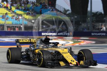 World © Octane Photographic Ltd. Formula 1 – Singapore GP - Practice 1. Renault Sport F1 Team RS18 – Nico Hulkenberg. Marina Bay Street Circuit, Singapore. Friday 14th September 2018.