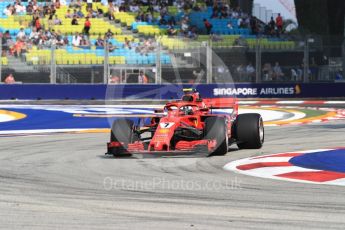 World © Octane Photographic Ltd. Formula 1 – Singapore GP - Practice 1. Scuderia Ferrari SF71-H – Kimi Raikkonen. Marina Bay Street Circuit, Singapore. Friday 14th September 2018.