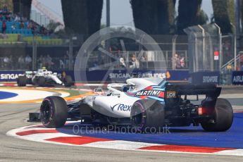 World © Octane Photographic Ltd. Formula 1 – Singapore GP - Practice 1. Williams Martini Racing FW41 – Lance Stroll. Marina Bay Street Circuit, Singapore. Friday 14th September 2018.