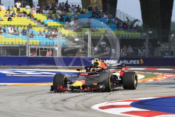 World © Octane Photographic Ltd. Formula 1 – Singapore GP - Practice 1. Aston Martin Red Bull Racing TAG Heuer RB14 – Max Verstappen. Marina Bay Street Circuit, Singapore. Friday 14th September 2018.