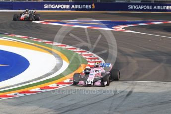 World © Octane Photographic Ltd. Formula 1 – Singapore GP - Practice 1. Racing Point Force India VJM11 - Esteban Ocon. Marina Bay Street Circuit, Singapore. Friday 14th September 2018.