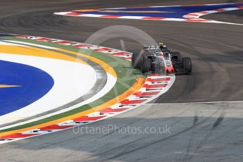 World © Octane Photographic Ltd. Formula 1 – Singapore GP - Practice 1. Haas F1 Team VF-18 – Kevin Magnussen. Marina Bay Street Circuit, Singapore. Friday 14th September 2018.