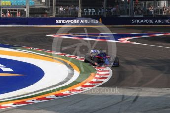 World © Octane Photographic Ltd. Formula 1 – Singapore GP - Practice 1. Scuderia Toro Rosso STR13 – Brendon Hartley. Marina Bay Street Circuit, Singapore. Friday 14th September 2018.