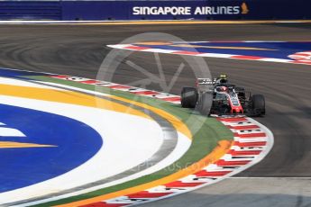 World © Octane Photographic Ltd. Formula 1 – Singapore GP - Practice 1. Haas F1 Team VF-18 – Kevin Magnussen. Marina Bay Street Circuit, Singapore. Friday 14th September 2018.